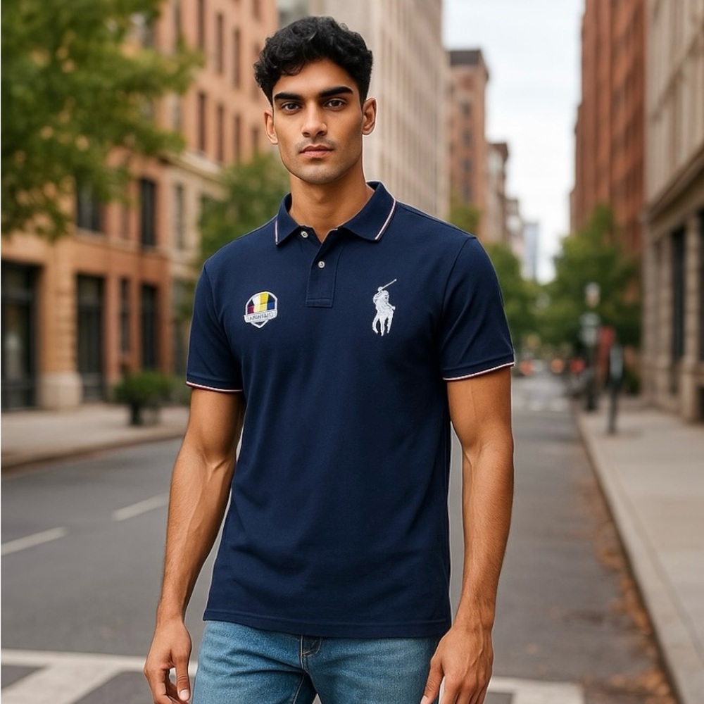 POLO GOLF RALPH LAUREN MENS TOP POLO SHIRT RYDER CUP USA